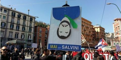 Matteo Salvini a Napoli: De Magistris 'Mai detto che non doveva venire'